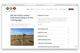 Opening at 9:00 am tomorrow. All County Surveying Website Design Ciaburri Brand