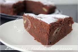 Gateau Tres Fondant Chocolat Banane Les Douceurs De Mina Fondant Chocolat Banane Recette Dessert Recette Dessert Facile