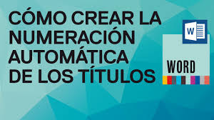 Resultado de imagen para como enumerar una lista en word