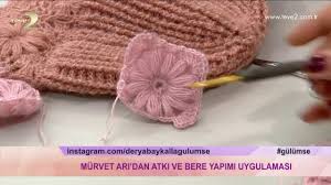Alize Angora Gold Ile Gecisli Atkili Bere Yapimi Color Changing Scarf With Hat Tutorial Youtube Tig Isleri Bere Boncuk Tig