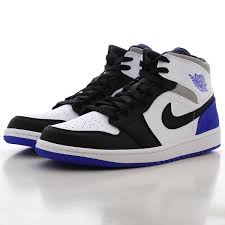 Jordan 1 Mid Se White Hyper Royal Black Smoke Grey Men S Shoe Air Jordan 1 Get Your Sneakers Today Kickz Com