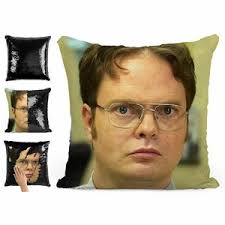 Dwight Schrute Sequin Pillow 2025