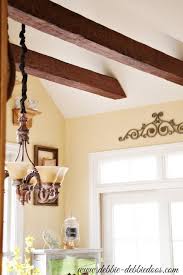 Faux Wood Beams In The Kitchen Debbiedoos Faux Wood Beams Faux Beams Wood Beams