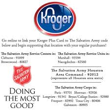 Fill in your details and click the 'create account' button. Shop At Kroger To Support Salvation Army Salvation Army Texas