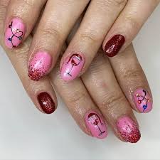 Christmas nail art photographs supplied by members of the nails magazine nail art gallery. 21 Trendiest Pink And Red Nails To Explore Checopie