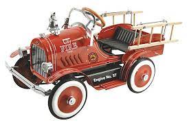 Fire Truck Roadster Pedal Car Red On Onekingslane Com Toy Pedal Cars Pedal Cars Vintage Pedal Cars