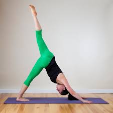 Three Legged Downward Facing Dog Pose Essential Yoga Poses Yoga For Beginners Yoga Poses For Back