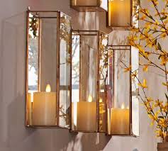 Pottery barn candle sconces for wall. Meredith Mirrored Wall Mount Pillar Candle Box Mirror Candle Wall Sconce Wall Candles Candle Wall Sconces