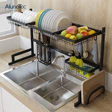 Maybe you would like to learn more about one of these? 95cm Large Kitchen Storage Drying Drainer Over The Sink Black Dish Rack Stainless Steel Kitchen Buy Dish Rack Dish Drying Rack Kitchen Storage Rack Product On Aluminum Pergola Alunotec