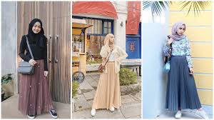 Rok plisket mirbo restok welcome to pusat suplayer online terbesar di bandung di 2020 model pakaian model pakaian hijab gaya berpakaian. Bukan Hitam Ini 8 Pilihan Warna Rok Plisket Yang Sama Netralnya