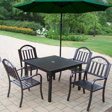 Outdoor Oakland Living Rochester 40 X 40 In Patio Dining Set With Cantilever Umbrella Green 6135 3830 411 Oakland Living Outdoor Dining Set Patio Dining Set