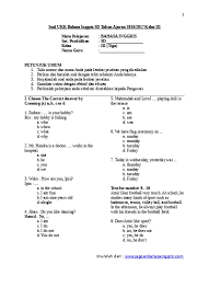 Maybe you would like to learn more about one of these? Ukk Bahasa Inggris Kelas 3 Sd 2