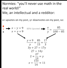 Reddit Algebra Mathmemes