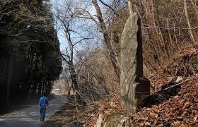 A strong earthquake that causes difficulty standing; Tsunami Stones Ancient Japanese Markers Warn Builders Of High Water 99 Invisible