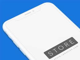Download Iphone X Clay White Perspective Free Psd Mockup Designermill