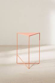 Slide View 3 Triangle Side Table Side Table Rose Gold Side Table Small Gold Table