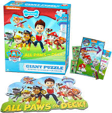 Big puzzles for toddlers allow them to understand their own spatial awareness as well as the bigger blocks. Paw Patrol Giant Floor Puzzle Set And Toddlers 3 Foot 46 Pieces Bonus Paw Patrol Toys Paw Patrol Stickers Paw Patrol