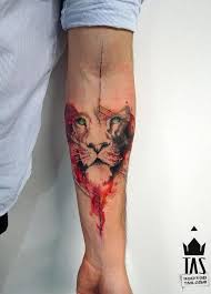 Brighten up your walls, and support independent artists. Geometric Watercolor Lion Tattoo Elegant Arts Tattoo