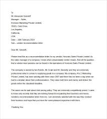 Vendor Recommendation Letter Samples Roho 4senses Co Pertaining To Sample Recommendation Letter Of Recommendation Reference Letter Personal Reference Letter