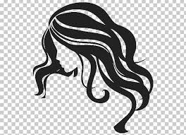Descarga ahora la ilustración símbolo de cabello salón. Hair Silhouette Png Clipart Beauty Parlour Black And White Black Hair Drawing Fictional Character Free Png