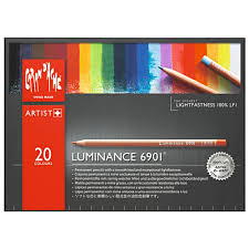 caran dache luminance 6901 colour pencil set of 20