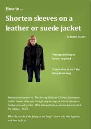 Shorten Sleeves Leather Or Suede Jacket Clothes Alterations