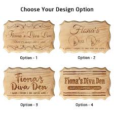 If your kids are into the funny little stumpy yellow things then i'm sure they will love their own minion style plaque/sign for their bedroom door, plus its really simple and fun to create. Diva Den Room Name Sign For Girls Personalized Wood Bedroom Door Signs