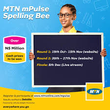 Here S How To Register Your Child For The Mtn Mpulse Spelling Bee Competition Great Prizes To Be Won Bellanaija