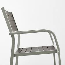 Buy ikea vedbo armchair, gunnared dark gray, grey: Sjalland Armchair Outdoor Light Gray Dark Gray Ikea