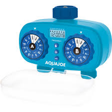Combining sophisticated programming flexibility along. Aqua Joe Aj Et2z 2 Zone Electronic Water Timer Customizable Programs Hoses Sprinklers Patio Garden Garage Shop The Exchange