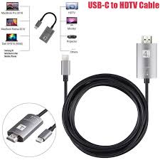 Practically every tv will have an hdmi port of some sort, which is some android tablets will have mini hdmi or micro hdmi ports, which can connect directly to hdmi over a single cable. Usb C 3 1 Type C To Hdmi Tv Hdtv Cable For Samsung Galaxy S9 Note 8 Macbook Pro Buy From 16 On Joom E Commerce Platform