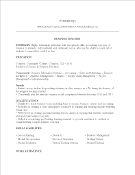 Although cv formats are no longer constrained to a single template, the 'classic' outline is worth considering. Business Teacher Resume No Experience Templates At Allbusinesstemplates Com
