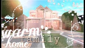 warm family home roblox bloxburg floria youtube two story house design beautiful house plans home building design