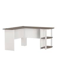 Get out and take a look around! Ameriwood Home Dakota L Shaped Desk With Bookshelves White Office Depot