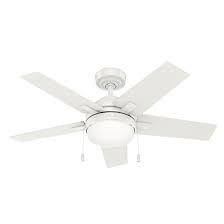 What are the best ceiling fan lights? Hunter Fan 44 Bartlett 5 Blade Standard Ceiling Fan With Pull Chain And Light Kit Included Reviews Wayfair