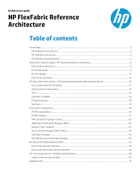 hp flexfabric reference architecture architecture guide