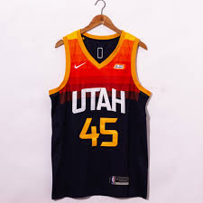 Jersey bettwäsche in allen größen & farben! Donovan Mitchell 45 Utah Jazz 2021 Black City Edition Swingman Jersey