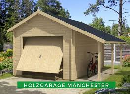Holzgarage Modell Manchester Mit Schwingtor Holzgarage Schwingtor Gartenhaus Farbe