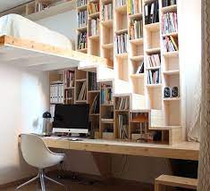 16 Stunning Staircase Bookshelves Tiny Home Office Tiny House Interior Design Tiny House Interior