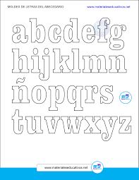 Aprenda como ampliar e imprimir imagens grandes: Moldes Y Plantillas De Letras Del Abecedario Parte 2 Material Educativo
