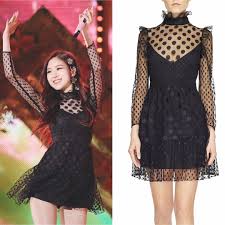 Concertfashion Idol Rose Pick Blugirl Plumetis Dress 330 Blackpink Kpop Kpopconcert Koreanidol Fashion Concert Fashion Fashion Makeup