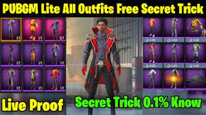 Pubg Mobile Lite Get New Outfits Rename Card In Pubgm Lite New Secret Trick Youtube