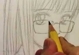 Video Lessons Of Drawing Painting How To Draw Eye Glasses Manga Eye Drawing Realistic Eye Drawing Cool Drawings You can try drawing these examples of crowd later when you become the pro at drawing the anime faces.