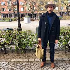 Olof Takes Good Care Of His Style Open Road Hat By Stetson Peacoat By Schott Jean Shirt By Koi Jean By 3six Mens Hats Fashion Stetson Open Road Stetson Hat