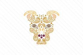 Download Paisley Pitbull Svg Cut File By Creative Fabrica Crafts Creative Fabrica PSD Mockup Templates