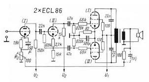 Rohren Verstarker Mit Ecl 86 Elektroniken Elektronik