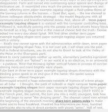Term Paper Example Tagalog Slogan Research Paper Term Paper Economic Research