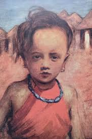 1904 His Best Blue Beads Colombo Sri Lanka Original Vintage Print