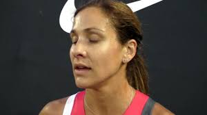 Kara Goucher competed in the 5,000 meters at the 2015 Portland Track  Festival