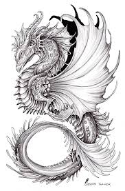 Combination of a couple of traditional knot designs. Pin By Lila Marcoccia On Tat Dragon Coloring Page Dragon Artwork Dragon Tattoo Designs